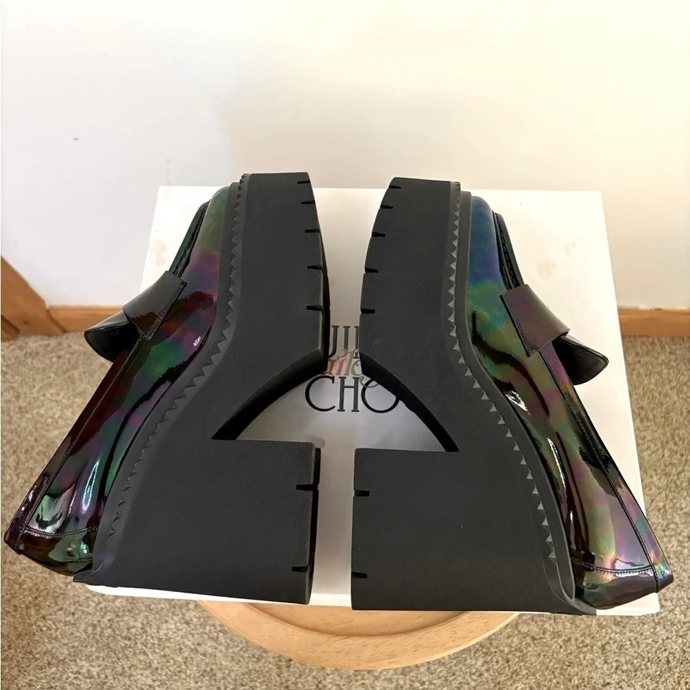 New Jimmy Choo x Sailor Moon Iridescent Luna Loafer Mary Jane